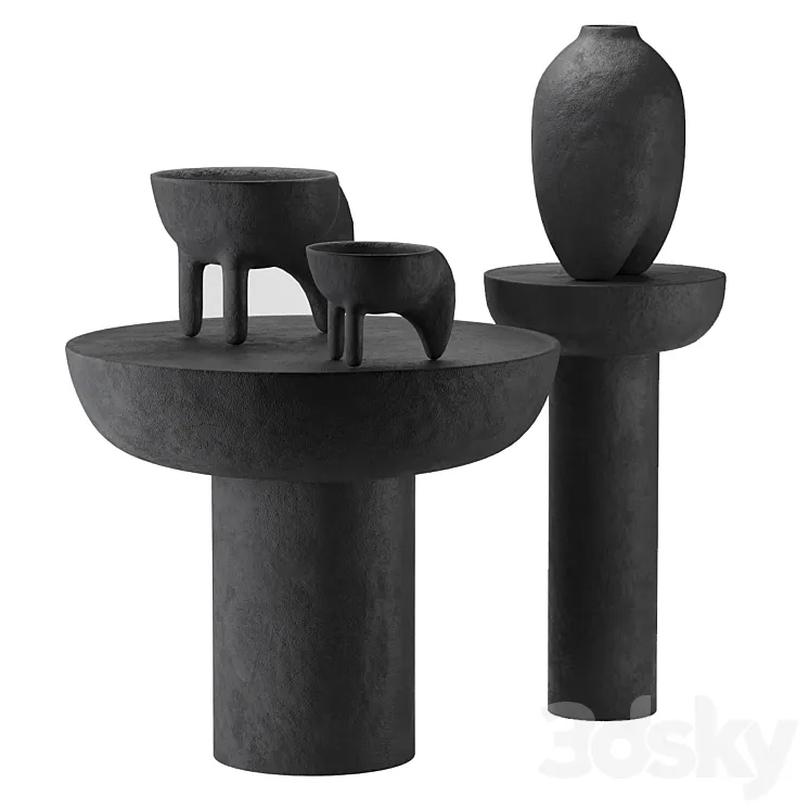 Decorative Wing Mini Coffee Set by 101 Copenhagen 3D Model Free Download