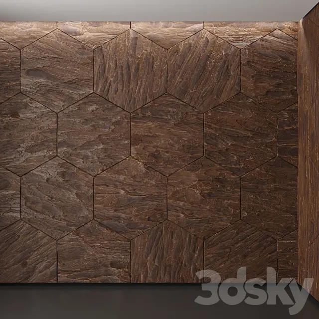 decorative wood panels 2 3D Model