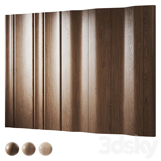 Decorative wood panels 7 3D Model