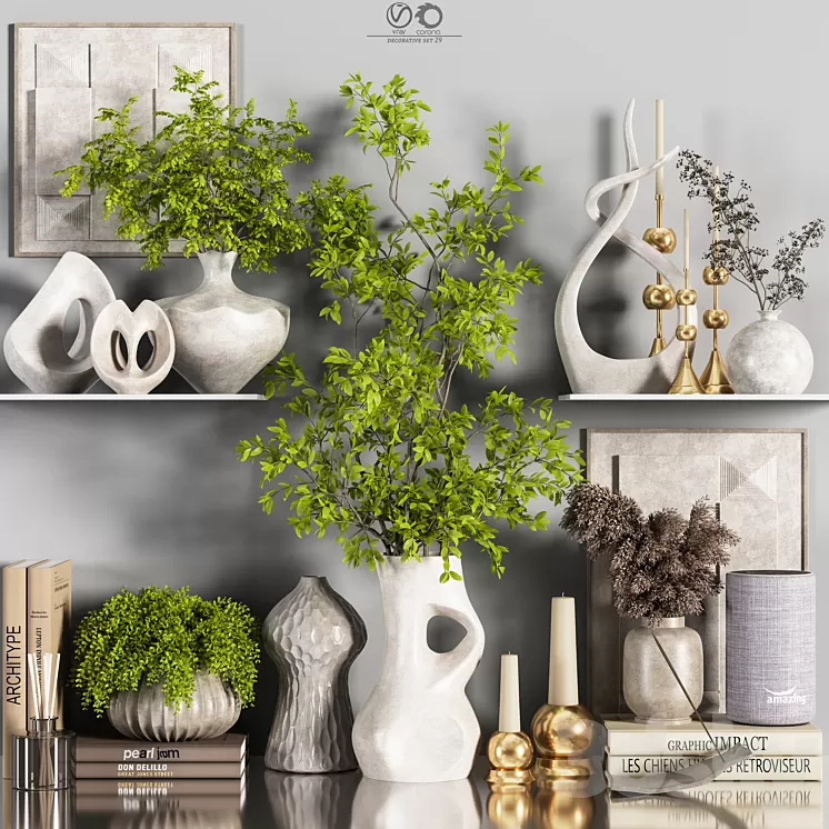 decorative_set_29 3D Model Free Download