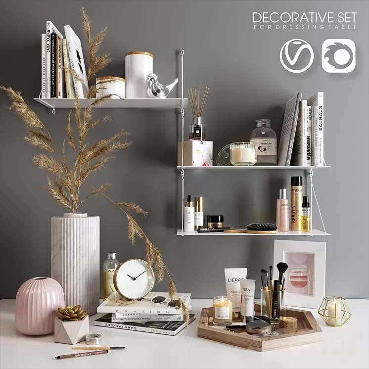 Decorative_set_for_dressing_table 3D Model Decorative_set_for_dressing_table 3D Model