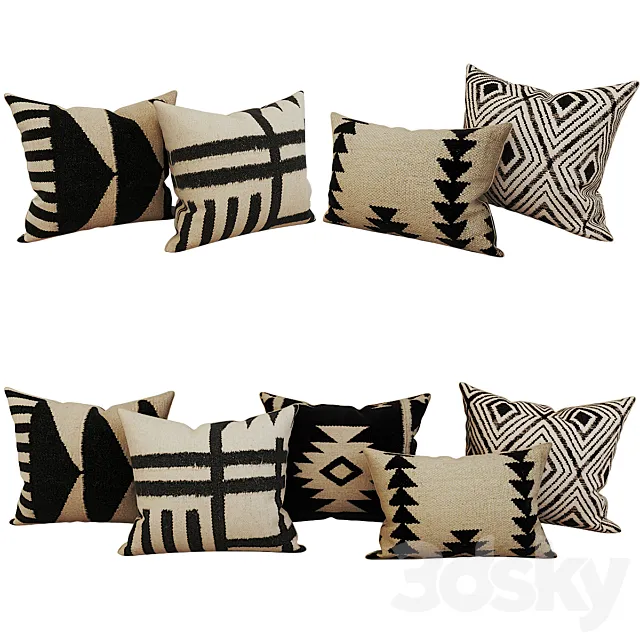 Decorative_set_pillow_17 3DModel Decorative_set_pillow_17 3DModel