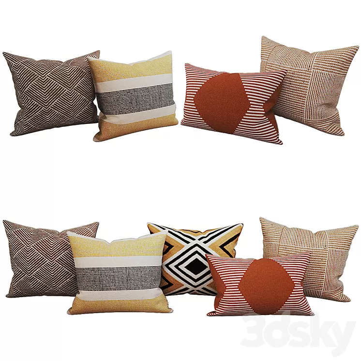 Decorative_set_pillow_26 3D Model Decorative_set_pillow_26 3D Model