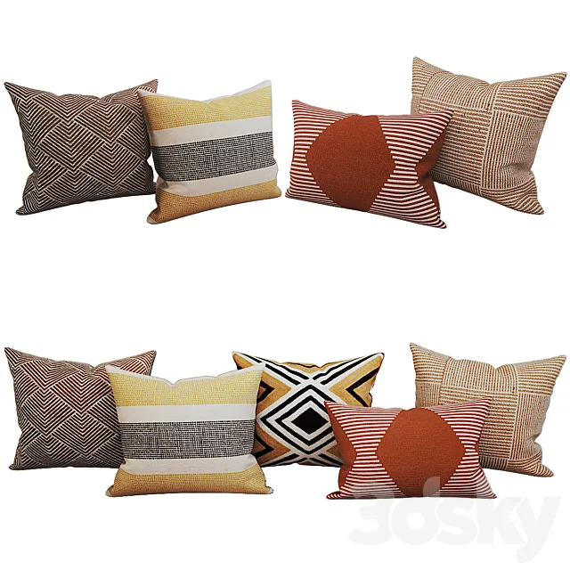 Decorative_set_pillow_26 3DModel Decorative_set_pillow_26 3DModel