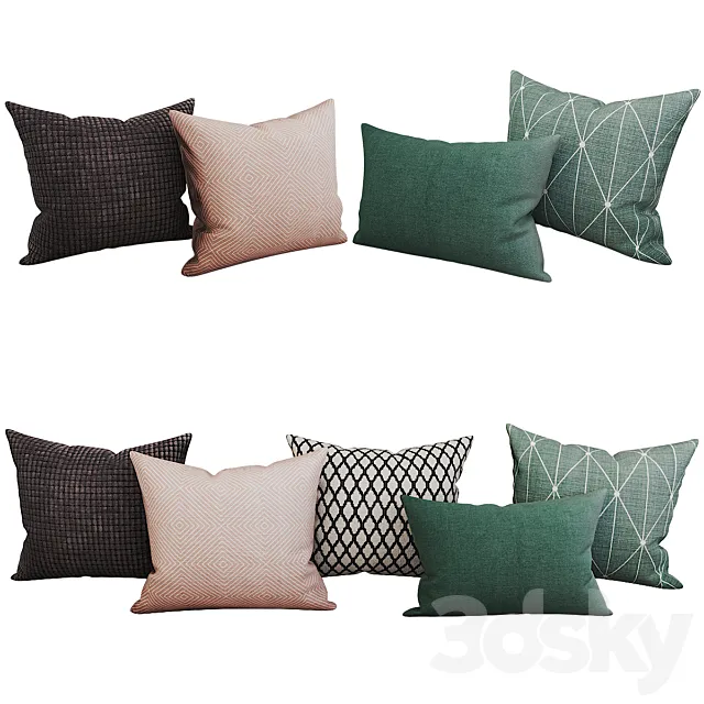 Decorative_set_pillow_29 3D Model Decorative_set_pillow_29 3D Model