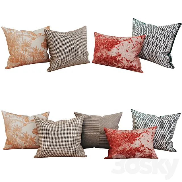 Decorative_set_pillow_31 3D Model Decorative_set_pillow_31 3D Model