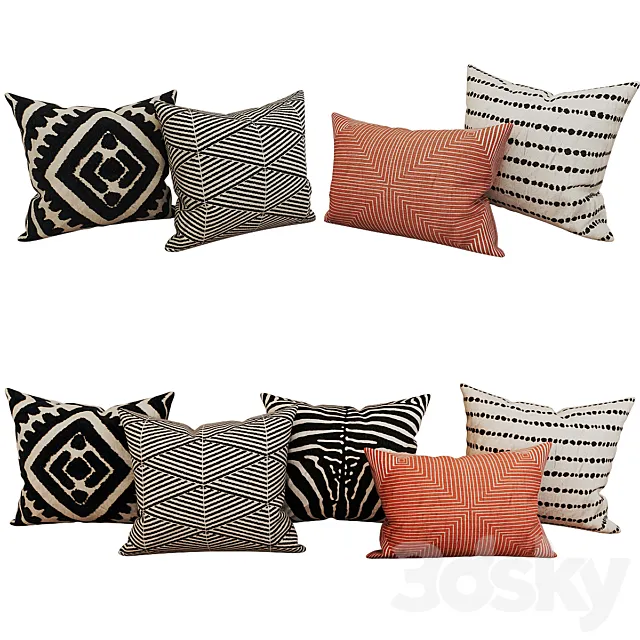 Decorative_set_pillow_41 3D Model Decorative_set_pillow_41 3D Model