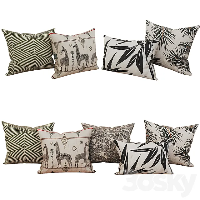 Decorative_set_pillow_42 3DModel Decorative_set_pillow_42 3DModel