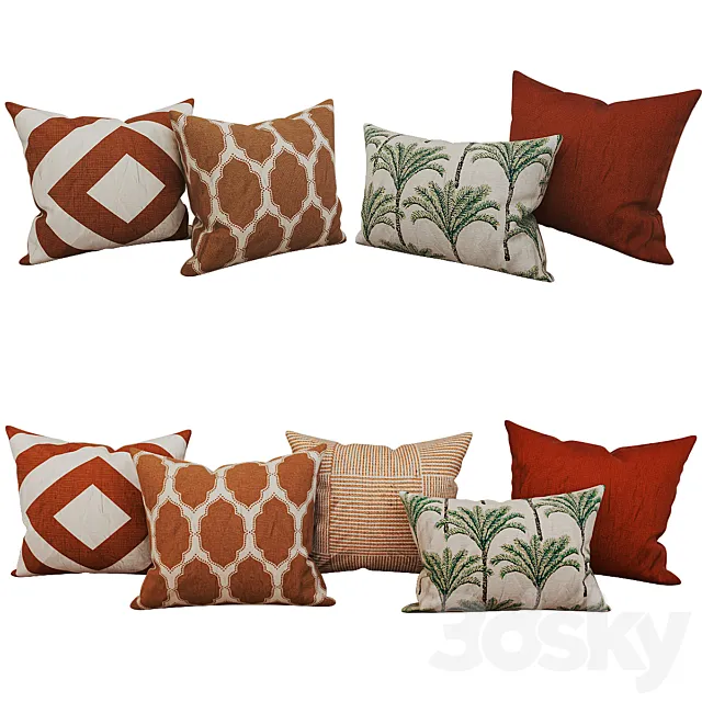 Decorative_set_pillow_46 3D Model Decorative_set_pillow_46 3D Model