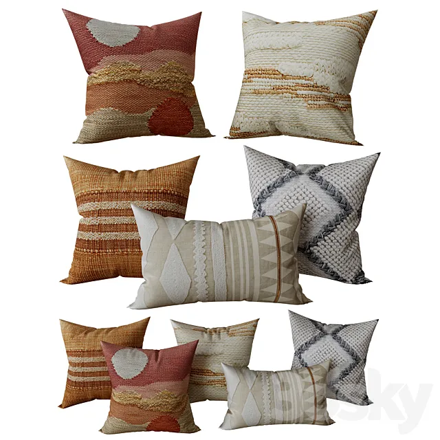 Decorative_set_pillow__13 3D Model Decorative_set_pillow__13 3D Model