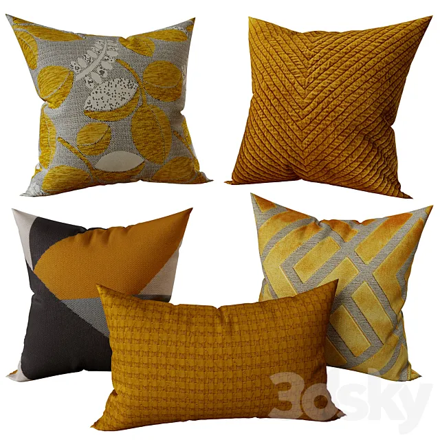 Decorative_set_pillow__3 3DModel Decorative_set_pillow__3 3DModel