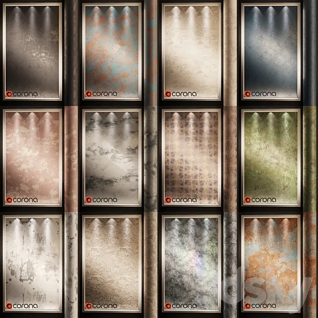 DecorWall (Kraskibriz) Set # 1 (perezaleyte) 3DModel DecorWall (Kraskibriz) Set # 1 (perezaleyte) 3DModel