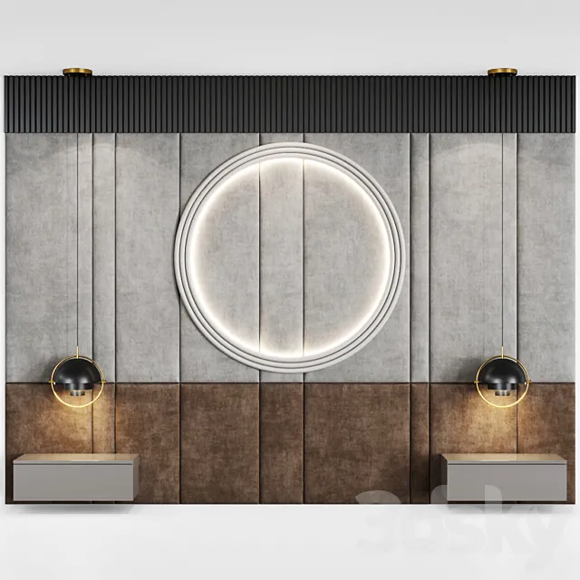 Decotarive Wall panel 023 3D Model Decotarive Wall panel 023 3D Model