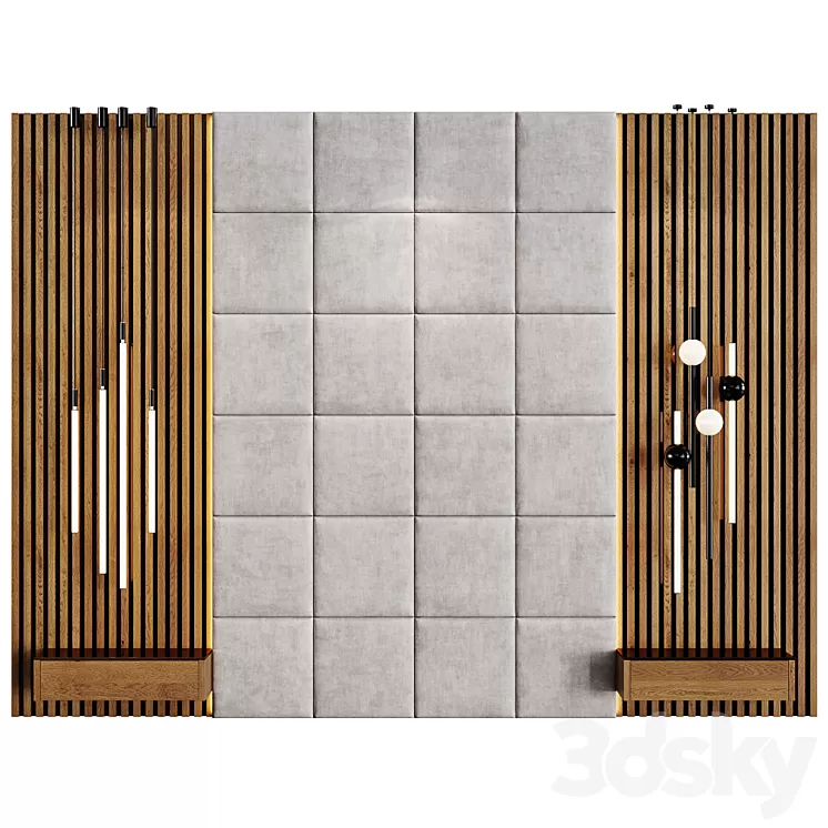 Decotarive Wall panel 052 3D Model Free Download