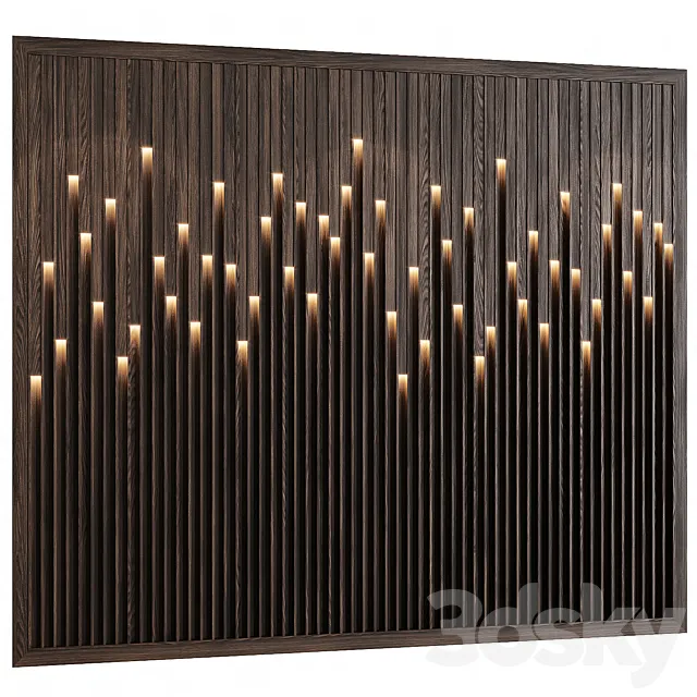 Decotarive wall panel 083 3D Model Decotarive wall panel 083 3D Model