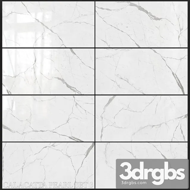 Decovita calacatta pearl 600×1200 set 3 3D Model Download