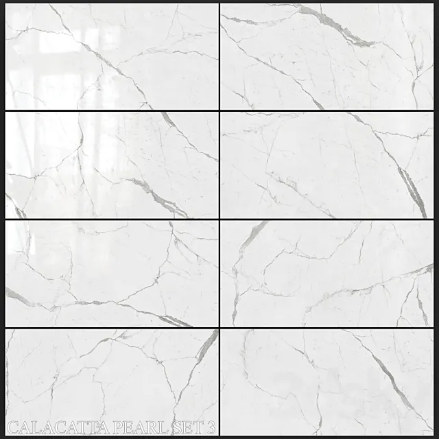Decovita Calacatta Pearl 600×1200 Set 3 3D Model