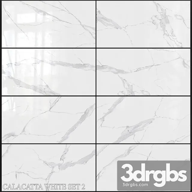 Decovita calacatta white 600×1200 set 2 3D Model Download