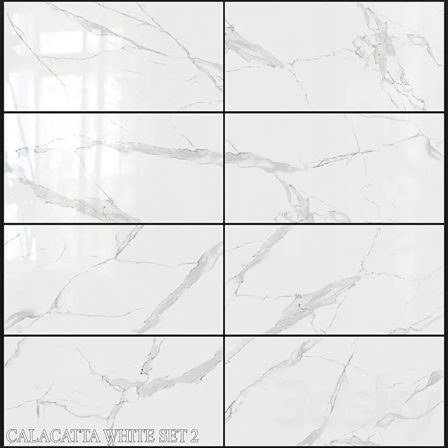 Decovita Calacatta White 600×1200 Set 2 3D Model