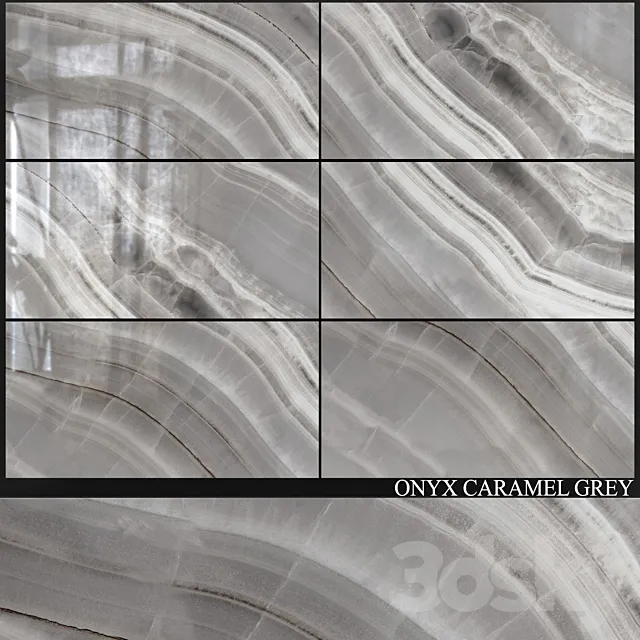 Decovita Onyx Caramel Grey 600×1200 3D Model