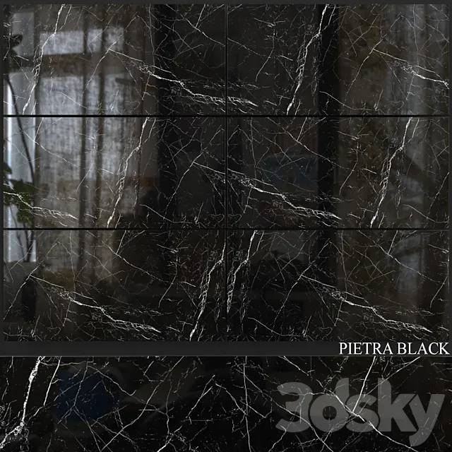 Decovita Pietra Black 600×1200 3D Model