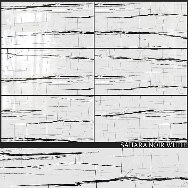 Decovita Sahara Noir White 600×1200 3D Model