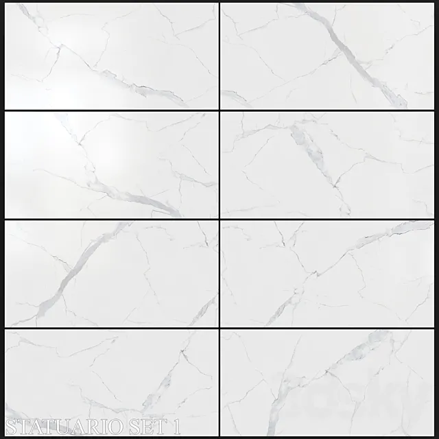 Decovita Statuario 600×1200 Set 1 3D Model