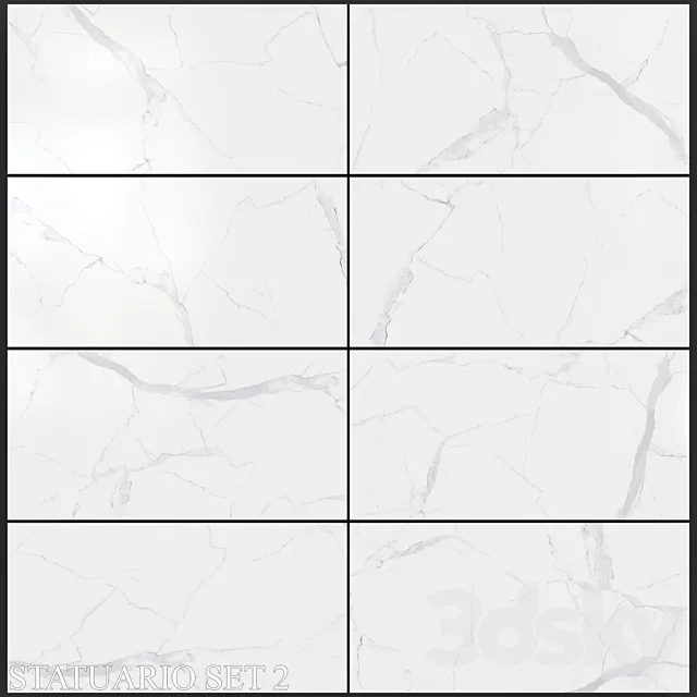 Decovita Statuario 600×1200 Set 2 3D Model