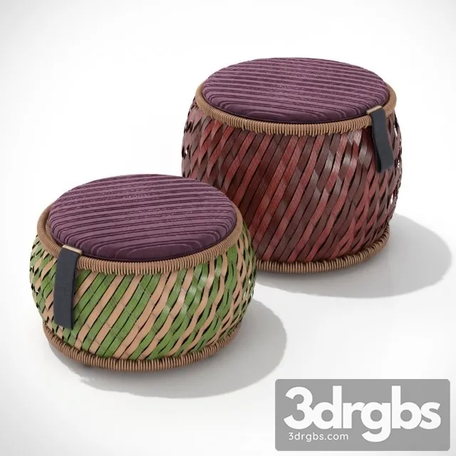 Dedon Dala Pouf 3D Model Download Dedon Dala Pouf 3D Model Download
