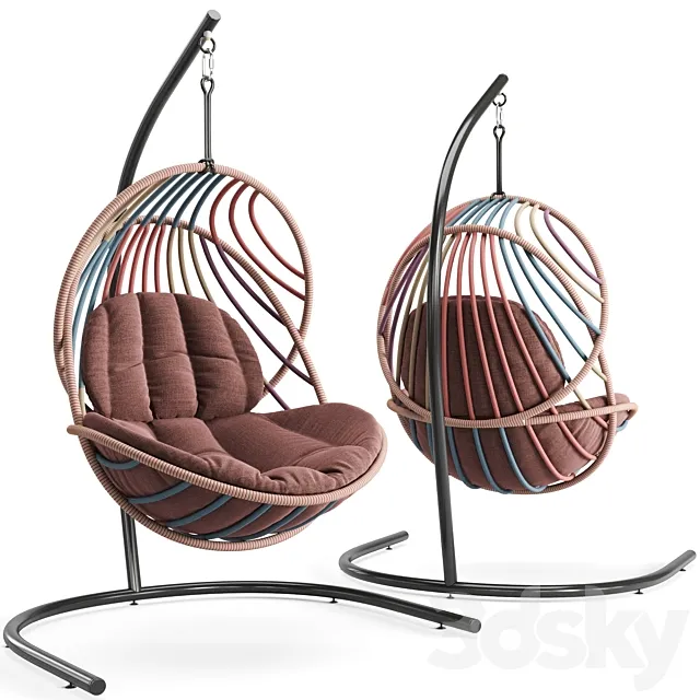 Dedon Hanging Lounge Chair Kida 3DModel