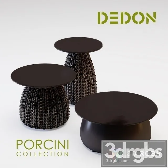Dedon Porcini Collection 3D Model Download
