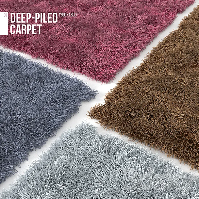 Deep-piled carpet 3D Model Deep-piled carpet 3D Model