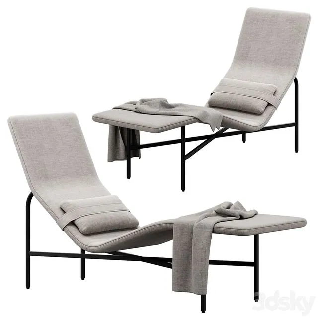 Deep Thoughts Chaise by bludot 3D Model Deep Thoughts Chaise by bludot 3D Model