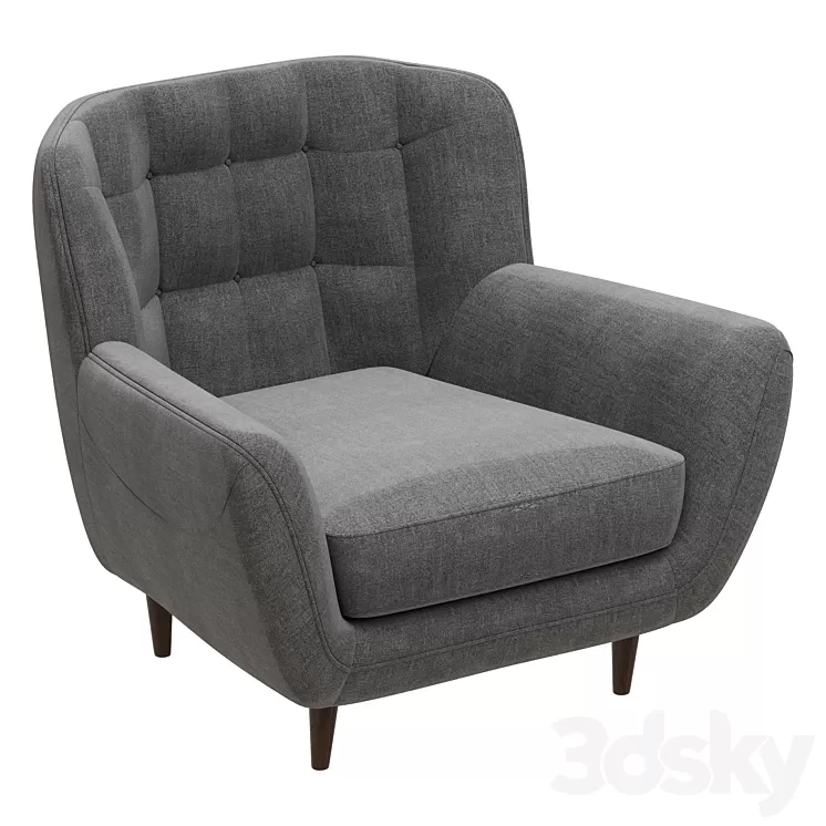 Deephouse Armchair Tuscany 3D Model