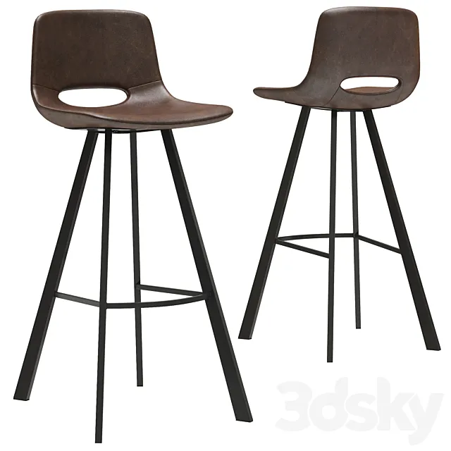 Deephouse Bar Stool Alicante 3D Model Deephouse Bar Stool Alicante 3D Model
