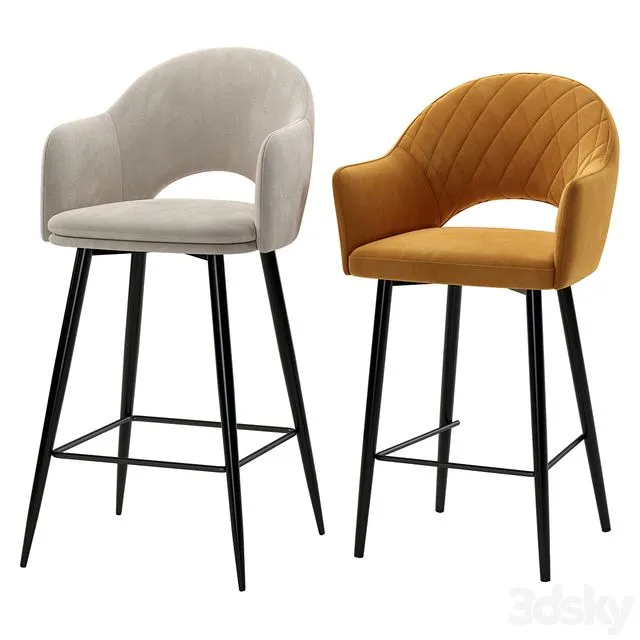 Deephouse. Bar stool Maghreb Bellagio 3D Model