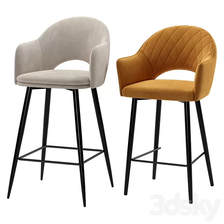 Deephouse. Bar stool Maghreb Bellagio 3D Model Free Download