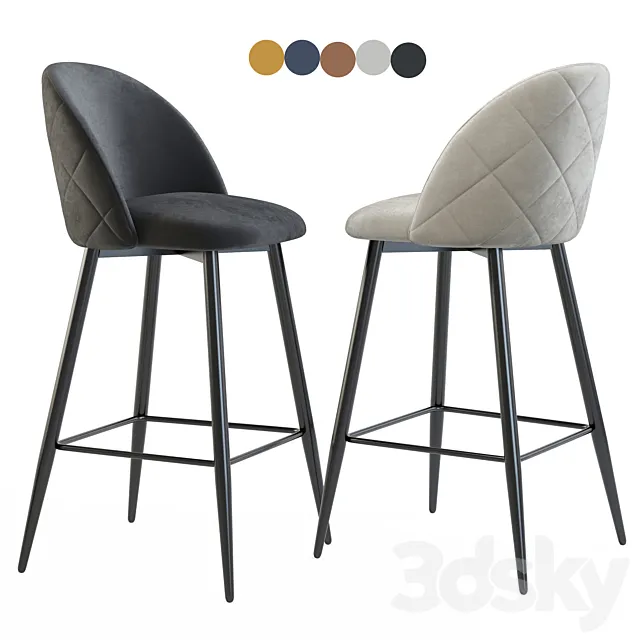 Deephouse. Bar stool Paris 2 3D Model