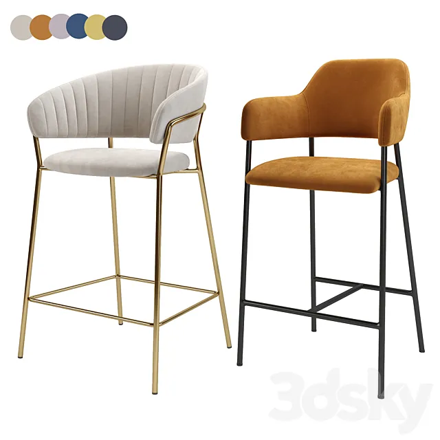 Deephouse. Bar stool Pisa Livorno 3D Model Deephouse. Bar stool Pisa Livorno 3D Model