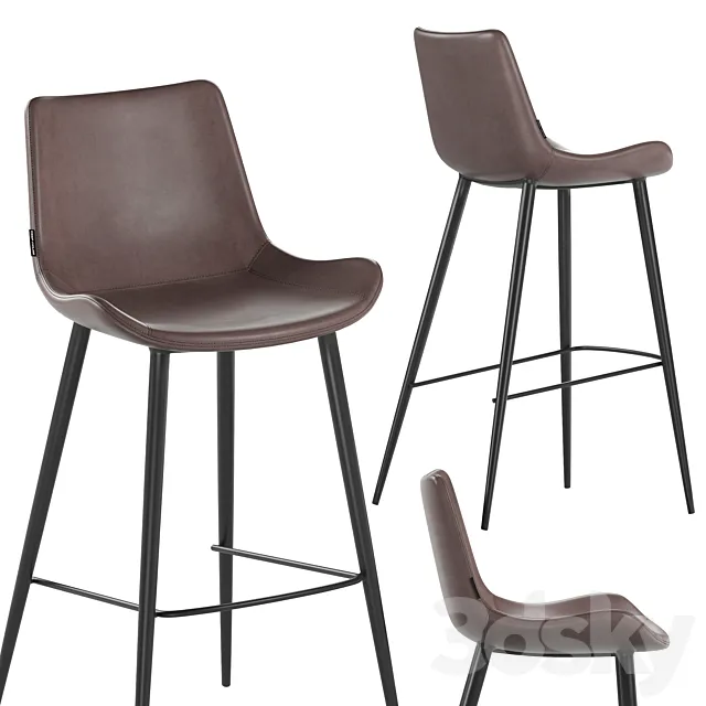 Deephouse bar stool Treviso 3D Model