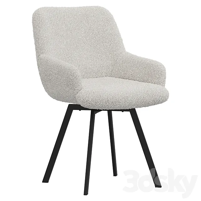 Deephouse Chair Aviano swivel white 3D Model Deephouse Chair Aviano swivel white 3D Model