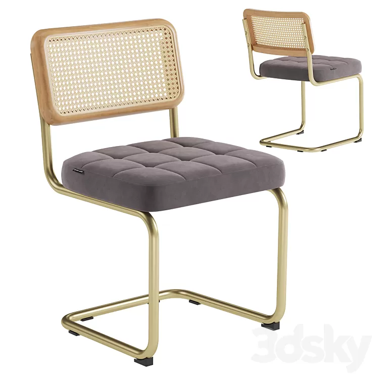 Deephouse chair Lyon 3D Model Free Download