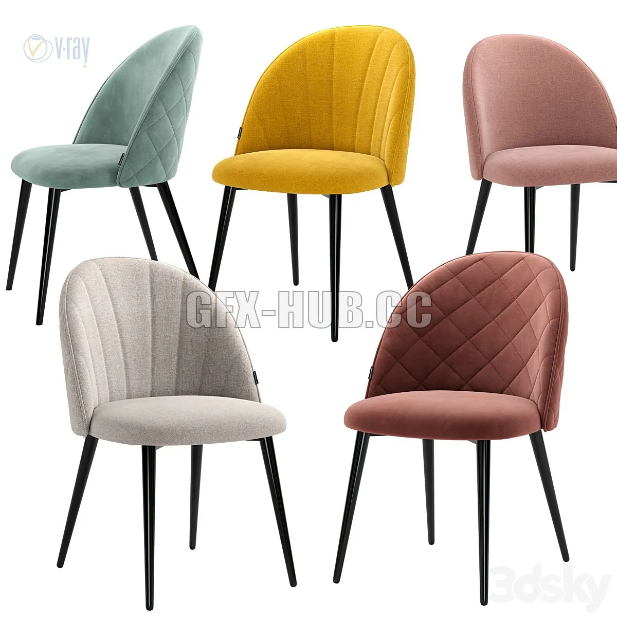 Deephouse Chair Paris 3D Model