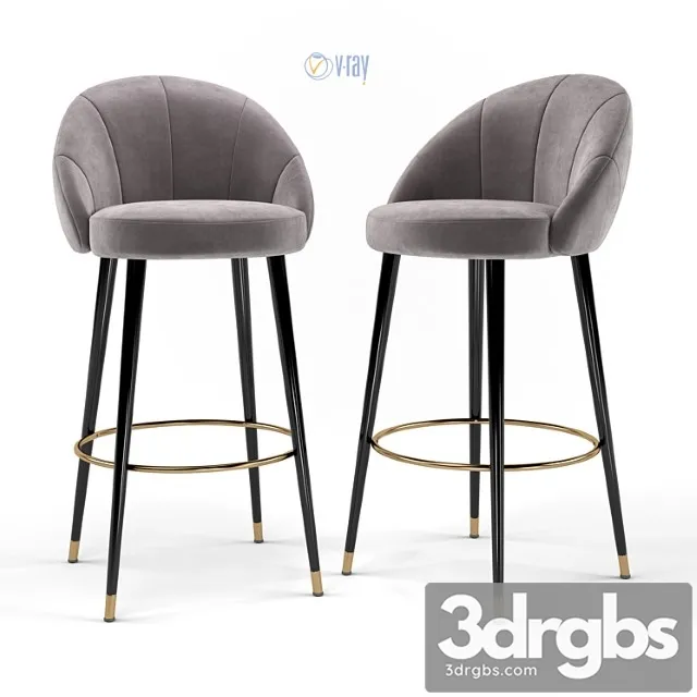 Deephouse. ferrara bar stool. 2 3D Model Download