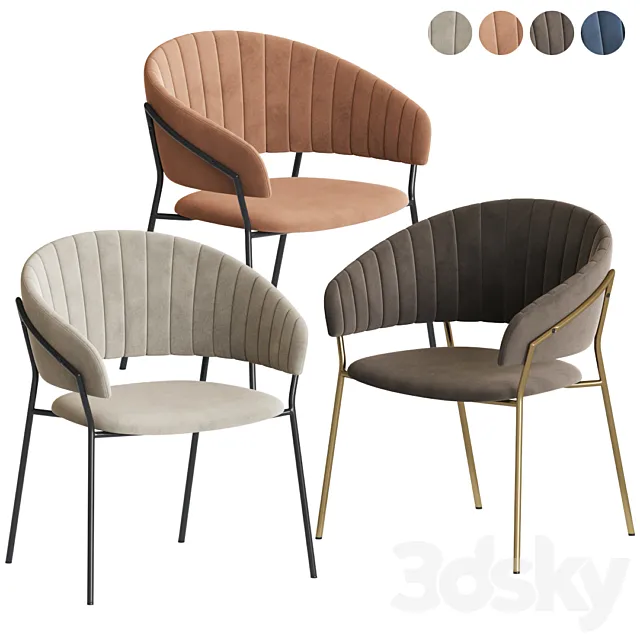 Deephouse Pisa Dining Chair 3D Model