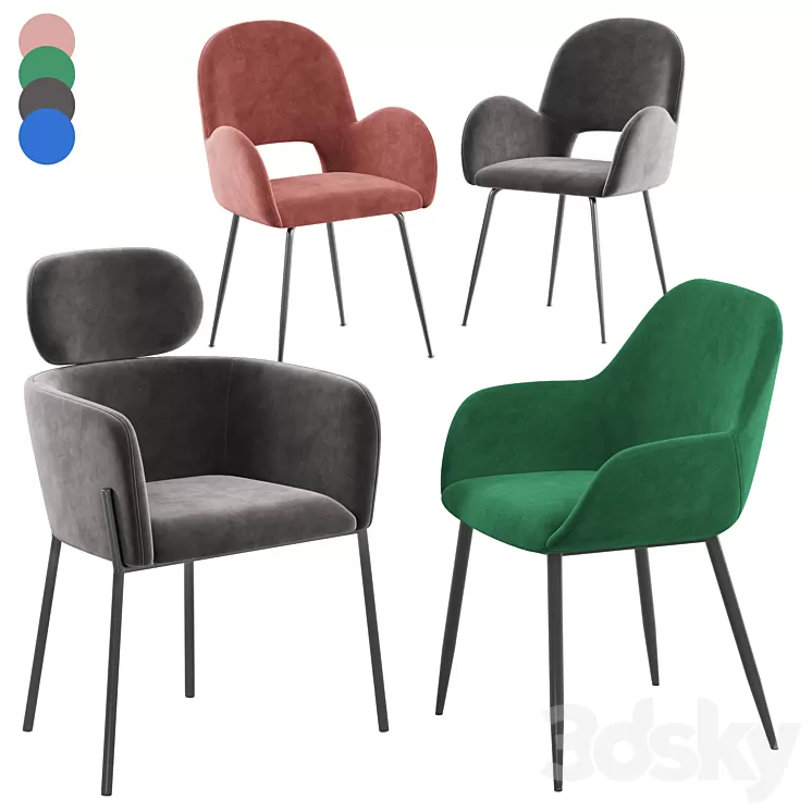 Deephouse stool Anje Tiffany La forma Konna 3D Model