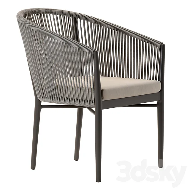 Deephouse. Wicker armchair Marseille 3D Model Deephouse. Wicker armchair Marseille 3D Model