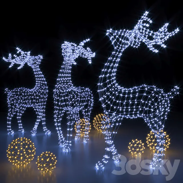 Deer garland 3D Model