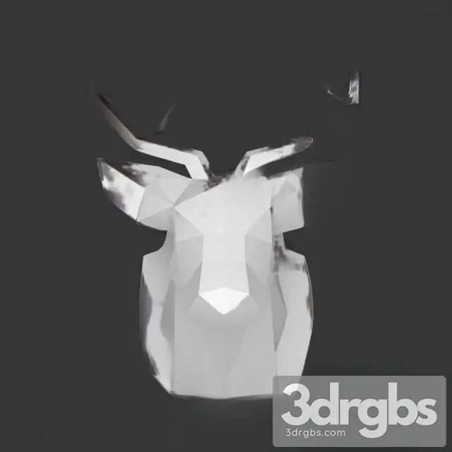 Deer Head Poly 3D Model Download