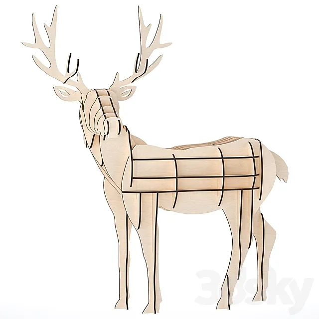 Deer parametric 3DModel Deer parametric 3DModel